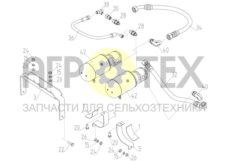 Чертеж Блок насосов (3000.46.13.020)